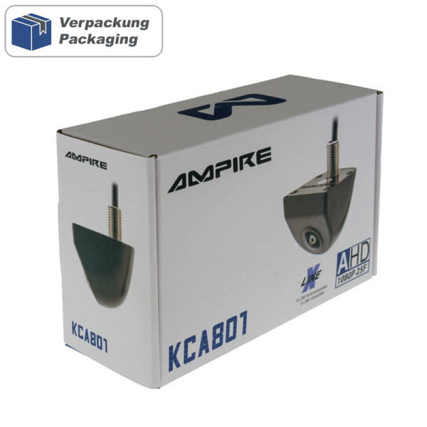 AMPIRE Mini Rückfahrkamera (AHD/CVBS) 100° Blickwinkel