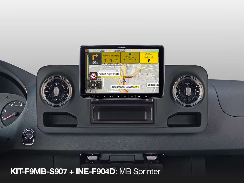 Alpine INE-F904D - 1 DIN Navogationsradio mit 9" Monitor