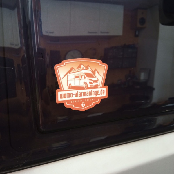 Aufkleber womo-alarmanlage.de - für Außen