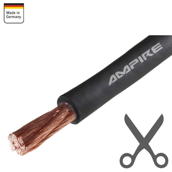 25mm² Stromkabel schwarz, Kupfer je Meter