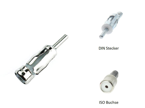 Antennenadapter, DIN Stecker - ISO Buchse