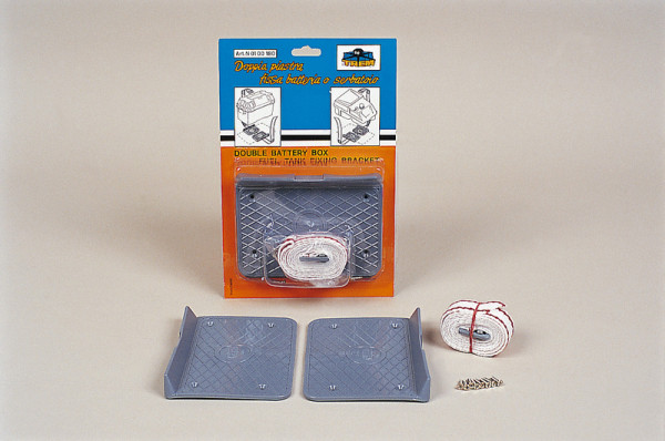 Universal Batteriehalterung für Wohnmobile und Wohnwagen mit Zurrgurt