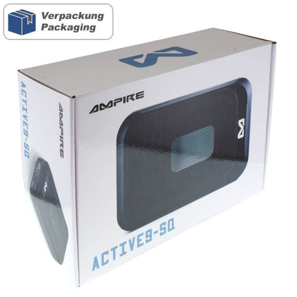AMPIRE Aktiv-Subwoofer ACTIVE9-SQ 7"x9"