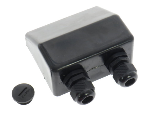 Kabel-Dachdurchführung DUO, M20 Verschraubung, für 5-12 mm, schwarz