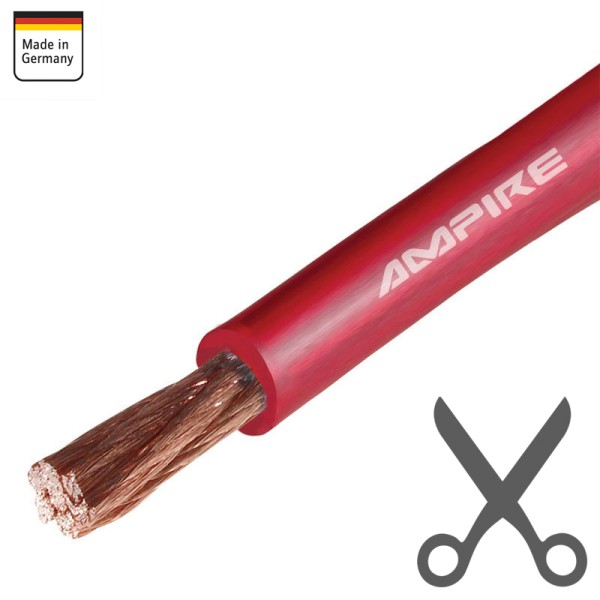 25mm² Stromkabel rot, Kupfer je Meter