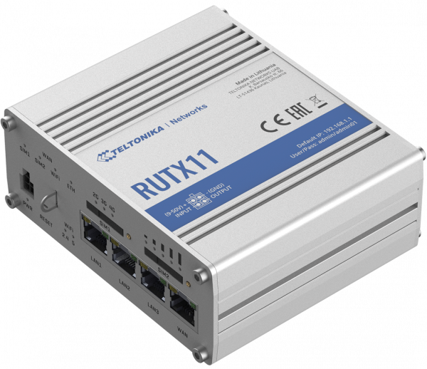 Teltonika RutX11, Cat6 bis 300 Mbit/s LTE/WLAN Router
