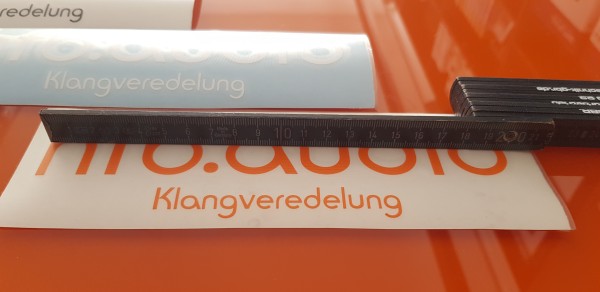 "hfb.audio Klangveredelung"-Aufkleber - geplottet - ca. 20x5,6cm