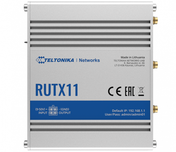 Teltonika RutX11, Cat6 bis 300 Mbit/s LTE/WLAN Router