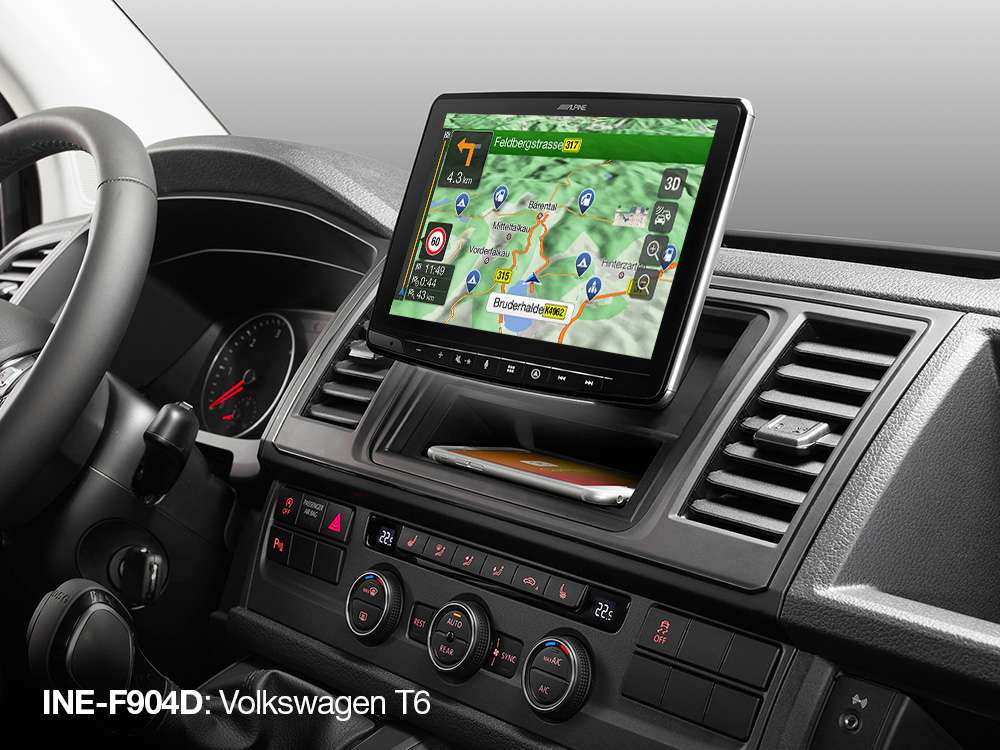 Alpine INE-F904D - 1 DIN Navogationsradio mit 9" Monitor