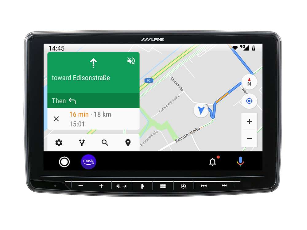 Alpine INE-F904D - 1 DIN Navogationsradio mit 9" Monitor