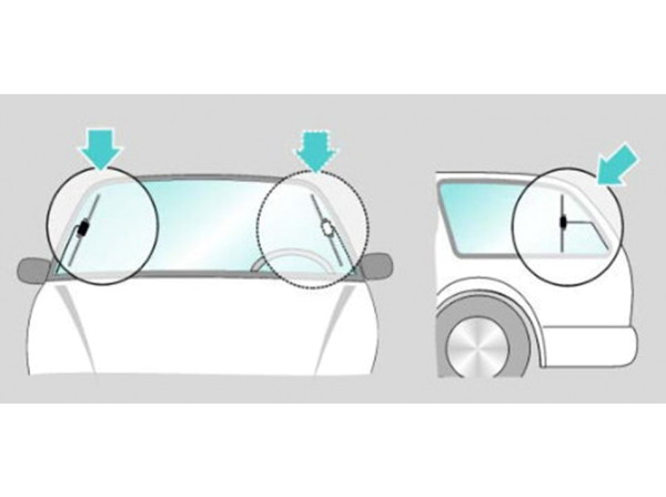 Bad Blankenburg DAB+ Glasklebeantenne aktiv SMB - mit Splitter auch für FM/UKW