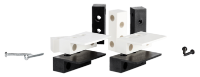 Thitronik Montageadapter für Montage von Funk-Magnetkontakten z.B. an Serviceklappen - schwarz