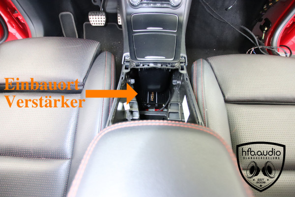 DSP Verstärker & optionaler Subwoofer für Mercedes B-Klasse W246 mit Plug&Play Kabelbaum