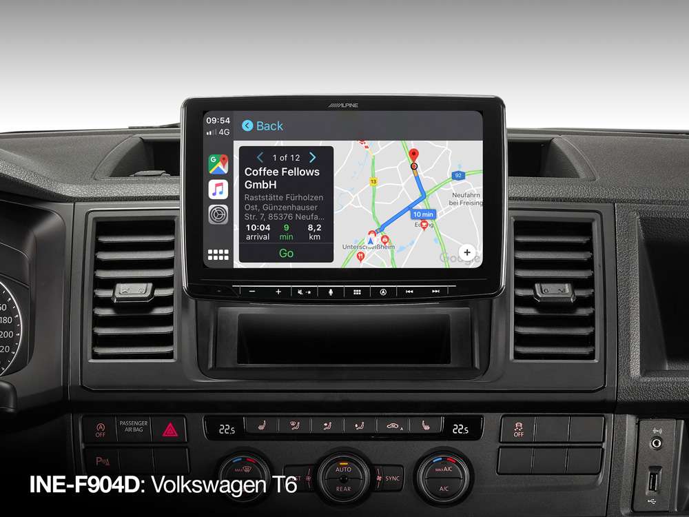 Alpine INE-F904D - 1 DIN Navogationsradio mit 9" Monitor