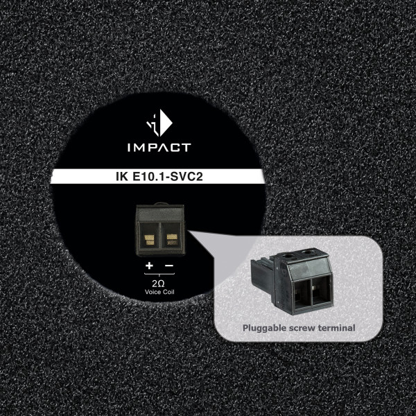 HELIX IK E10.1 Subwoofer Kiste mit 1x 2 oder 2x 2 Ohm