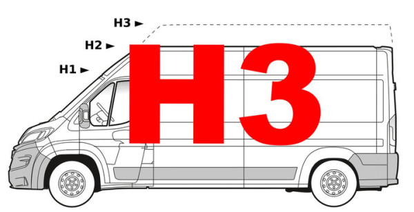 Ducato/Jumper/Boxer Hecktürverriegelung Einbruchschutz für Superhochdach H3