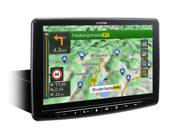 Alpine INE-F904DC - 1 DIN Camper-Navogationsradio mit 9" Monitor